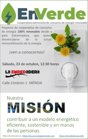 En Verde. Cooperativa extremeña de consumo de energía renovable