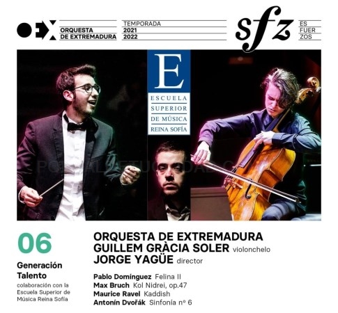 La Orquesta de Extremadura y la E.S. de Música Reina Sofía colaboran para dar paso al talento joven