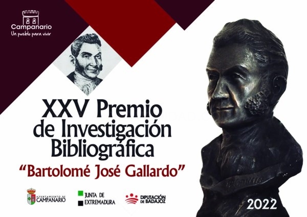 El Ayuntamiento de Campanario abre el plazo para la presentación de trabajos al Premio Bartolomé J. Gallardo