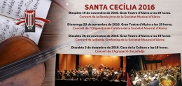 SANTA CECÍLIA 2016: Concert de la Banda Simfònica de la Societat Musical d'Alzira