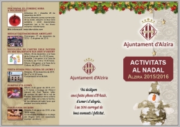 ACTIVITATS NADAL 2015-2016 EXTERIOR ALZIRA