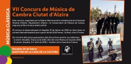 VII Concurs de Música de Cambra Ciutat d'Alzira