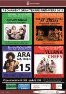 ABONAMENT GRAN TEATRE PRIMAVERA 2016