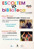 Escoltem la Biblioteca abril 2016 Benifaió