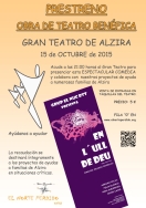El Gran Teatro de Alzira presentará una obra de teatro benéfica el próximo día 15 de Octubre