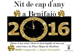 El Ayuntamiento de Benifaió organiza una Nochevieja con música en la Plaza Mayor