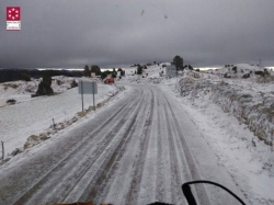 Nieve y descenso de hasta diez grados en apenas tres horas