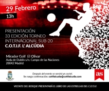El COTIF presenta en Madrid  su XXXIII edición, en la que participarán doce selecciones internacionales