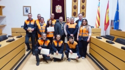 La entrega de diplomas cierra el curso de Protección Civil de Algemesí