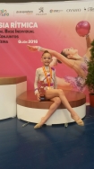 Bronce en el Campeonato Nacional para el Club de Gimnasia Rítmica Roquette Benifaió  a cargo de Júlia Escrivá