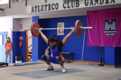 Nayden Tanev  y María González  Campeones Autonómicos sub-17 de halterofilia 2016.