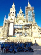 Alrededor de 40 jóvenes de Tous finalizan el Camino de Santiago Portugués