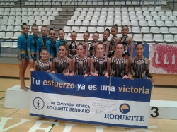 El Club Gimnasia Rítmica Roquette Benifaió se proclama Campeón y Subcampeón Provincial absoluto