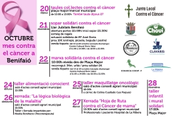 Benifaió dedica el mes de octubre  a la lucha contra el cáncer