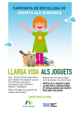 L’Ajuntament de Benifaió col.labora amb la campanya del Consorci Ribera i Valldigna “Llarga vida als joguets”