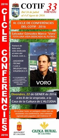 El COTIF inicia el cuarto ciclo de conferencias con la presencia de Voro