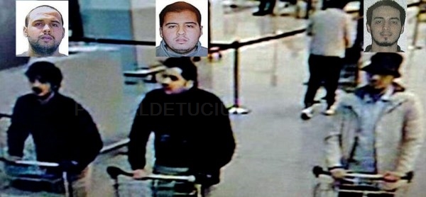 Identificados los tres terroristas que atentaron en el aeropuerto de Bruselas