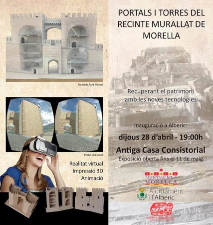 Alberic acoge una exposición con realidad virtual sobre el recinto amurallado de Morella