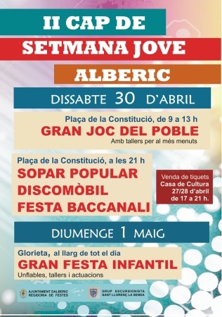Alberic organiza la segunda edición del Fin de Semana Joven