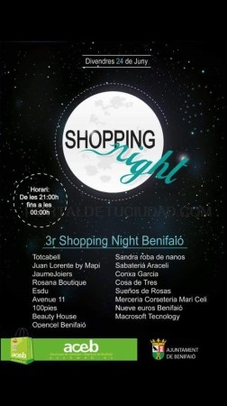 Viernes 24 de junio III Shopping Night Benifaió