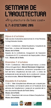 El Ayuntamiento de Algemesí presenta un concurso de ideas para urbanizar las ronda de Alzira y el Calvari dentro de la Semana de la Arquitectura
