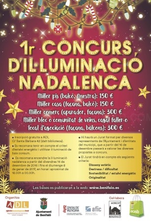 Benifaió premiará las fachadas y comercios locales con iluminación navideña