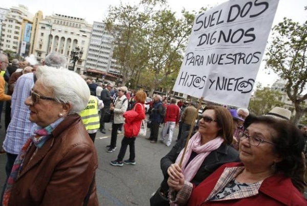 Jubilados cargan contra UGT y CC OO por dividir al colectivo en las protestas sobre las pensiones