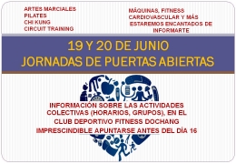 Jornada de Puertas Abiertas en Club Deportivo Dochang