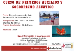 Curso de Primeros Auxilios y Socorrismo Acuático