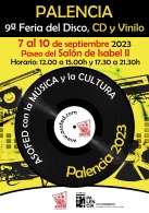9º Feria del Disco, CD y Vinilo de Palencia