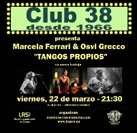 Marcela Ferrari con Osvi Grecco