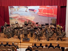 Concierto benéfico de la Banda de música del Cuartel General de Fuerzas Pesadas de Burgos.