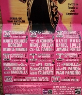 Cartel Taurino. Feria de San Antolín