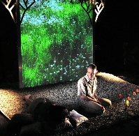 Principal con Chupete. En el jardín. Teatro Paraíso