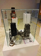 Exposición de cámaras y fotografías antiguas