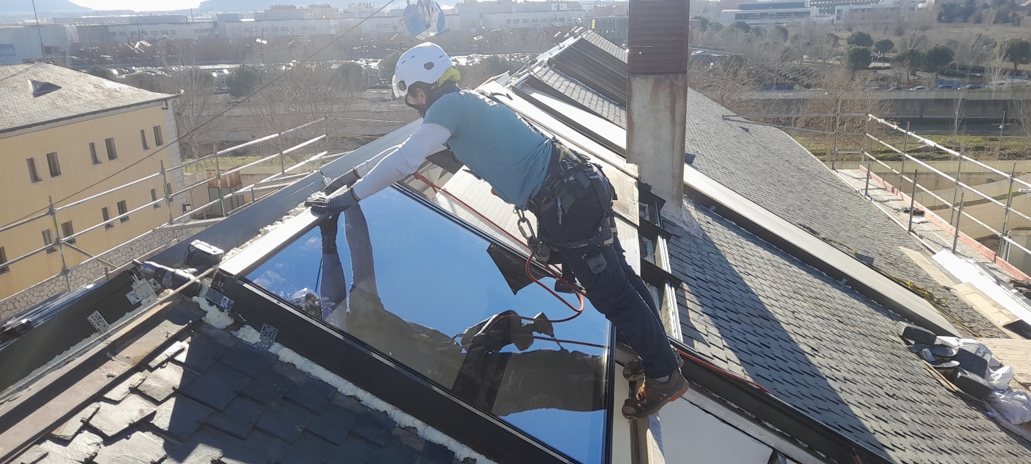 sustitucion de lucernarios palencia