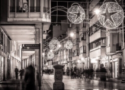 'Navidad en la Calle Mayor' de José María Molina Sánchez se alzó con el primer premio del concurso Rincones de Palencia 2015