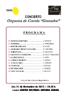 El Auditorio del Centro Cultural Lecrác acoge el día 21 a las 19:30 horas la actuación de la Orquesta de Cuerda 'Granados'