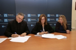 Diputación y Obispado sellan el convenio de colaboración para la restauración de 13 templos de la provincia por un importe global de 120.000 €
