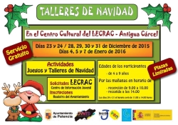 El Ayuntamiento convoca Talleres Infantiles de Navidad gratuitos en el Lecrác