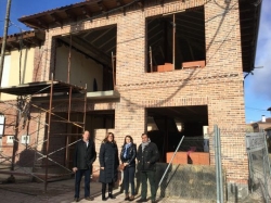 La Diputación palentina colabora en la construcción del edificio de Usos Múltiples- Ayuntamiento de la localidad de Bustillo de la Vega