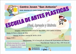 La Concejalía de Infancia del Ayuntamiento de Palencia abre el plazo para la inscripción en la nueva edición de la Escuela de Artes Plásticas