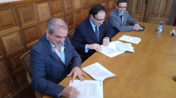 Ayuntamiento y Quesos Cerrato Palencia Baloncesto sellan su convenio de colaboración para la promoción del deporte base durante la temporada 2015/2016