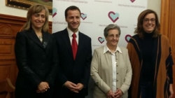 La presidenta de la Diputación de Palencia visita las obras de las nuevas unidades en Hermanas Hospitalarias