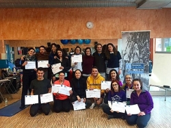 La Diputación valora el interés de los 15 alumnos en el Curso de Monitor de Yoga
