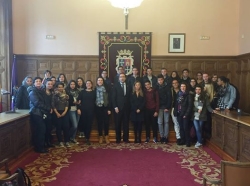 El Alcalde recibió a los alumnos franceses de intercambio en el IES Alonso Berruguete