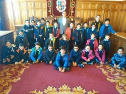 Alumnos de 3º de Educación Primaria del Colegio Nuestra Señora de la Providencia visitan el Ayuntamiento de Palencia