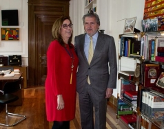 La presidenta de la Diputación de Palencia, Ángeles Armisén ha mantenido una reunión de trabajo con el ministro de Educación, Cultura y Deporte