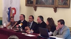 El Alcalde de Palencia, Alfonso Polanco, en la presentación del IV Encuentro de Jóvenes Cofrades