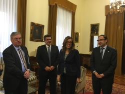 La Diputación Provincial recibe a una Delegación procedente de Uruguay en su apuesta por el apoyo a la internacionalización empresarial de Palencia.